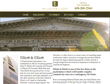 Tablet Screenshot of elliottandelliott.com